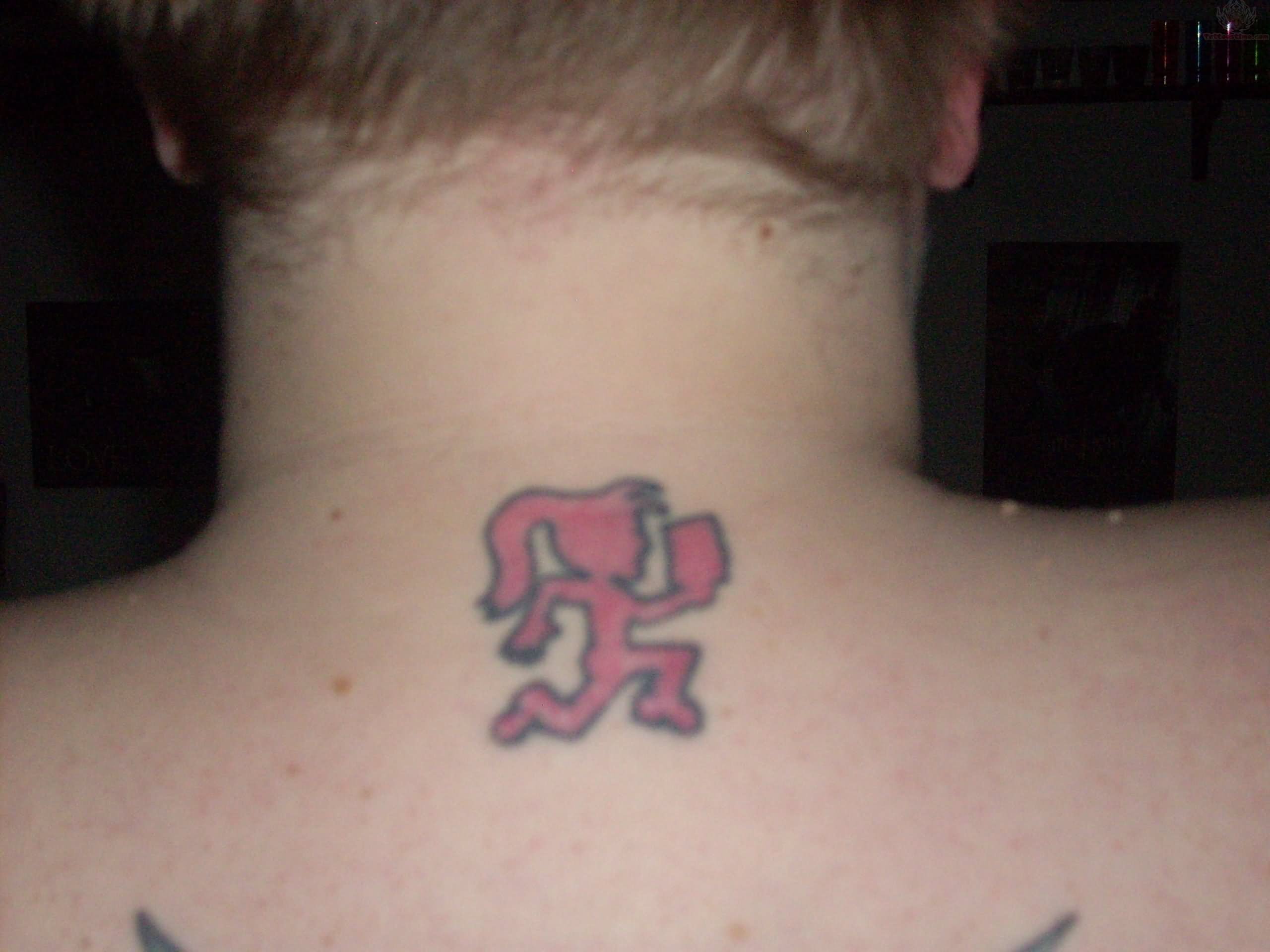 ICP Hatchet Girl Tattoo On Upperback