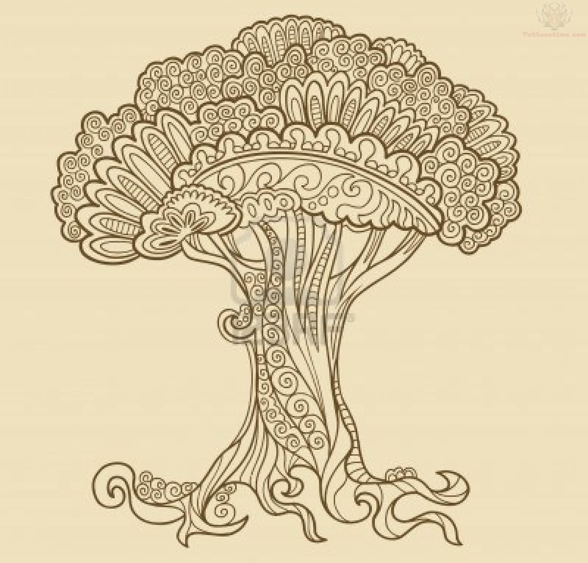 Paisley Tree Pattern