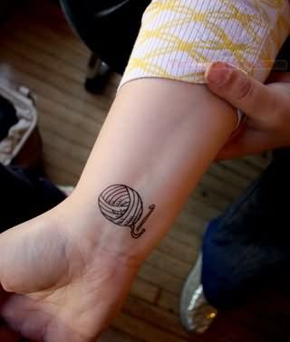 Wrist Yarn Crochet Tattoo