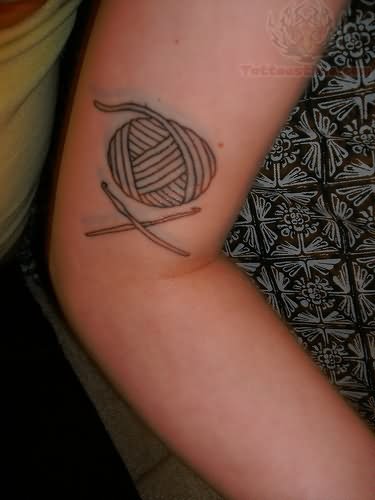 Yarn And Crochet Tattoo