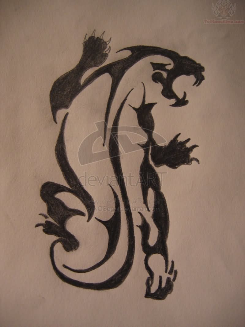 Tribal Jaguar Tattoo Designs Picture
