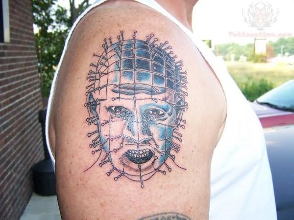 Right Shoulder Pinhead Tattoo