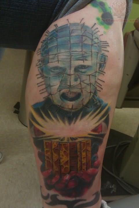 Right Sleeve Pinhead Tattoo