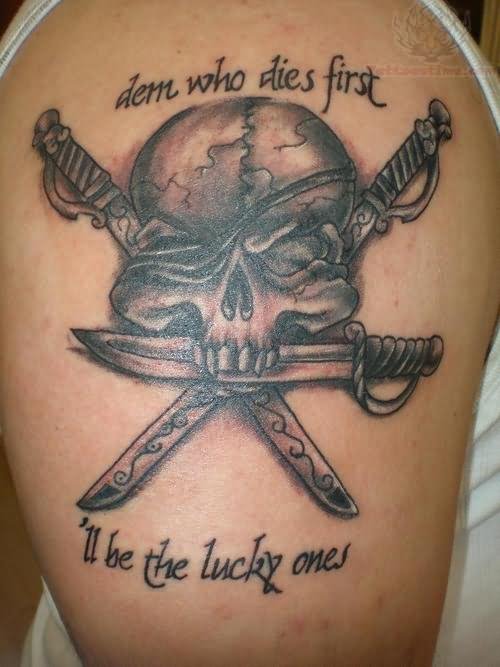 Will Be The Lucky Ones – Pirate Skull Tattoo