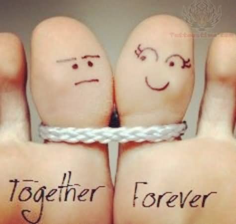 Together Forever Tattoos On Bottom Of Toes