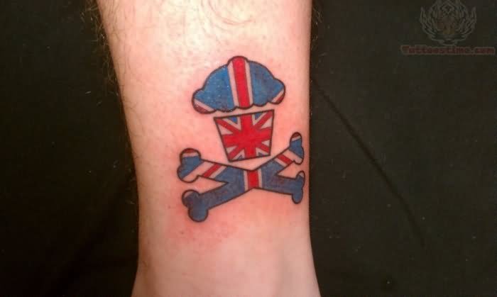 UK Flag Jolly Roger Tattoo