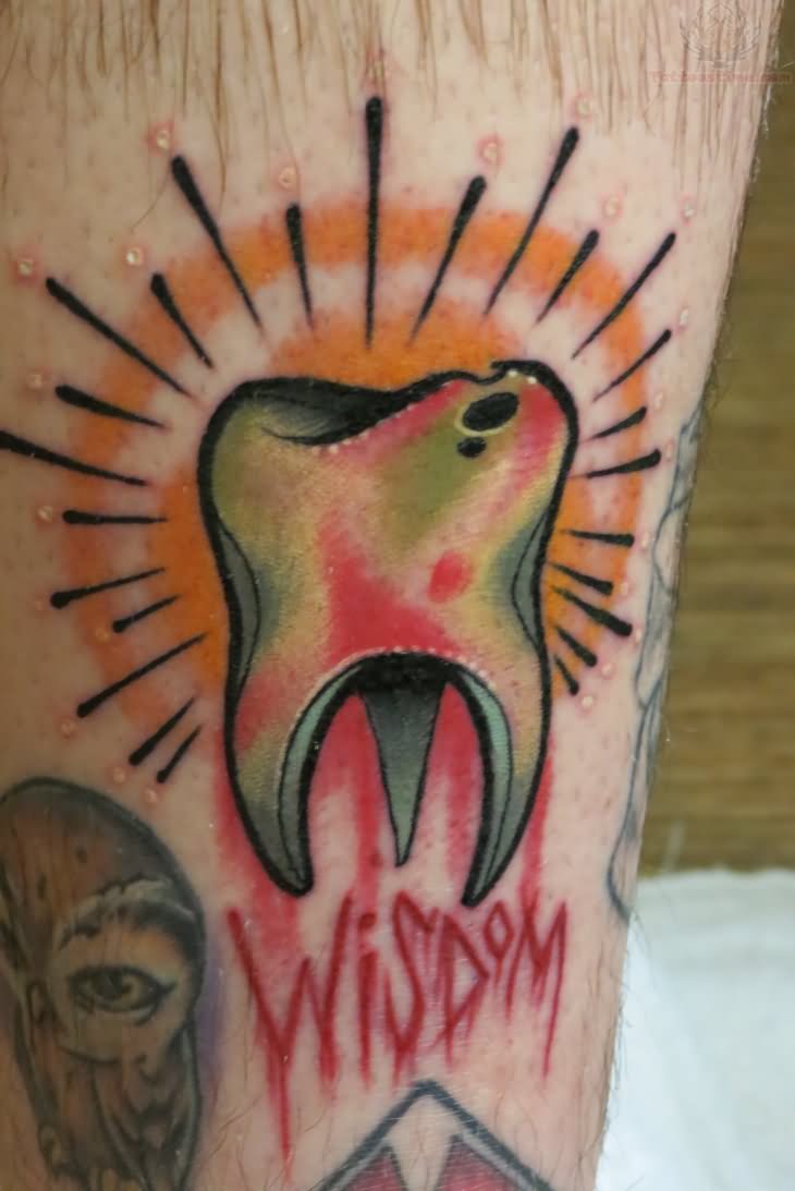 Wisdom Tooth Molar Tattoo
