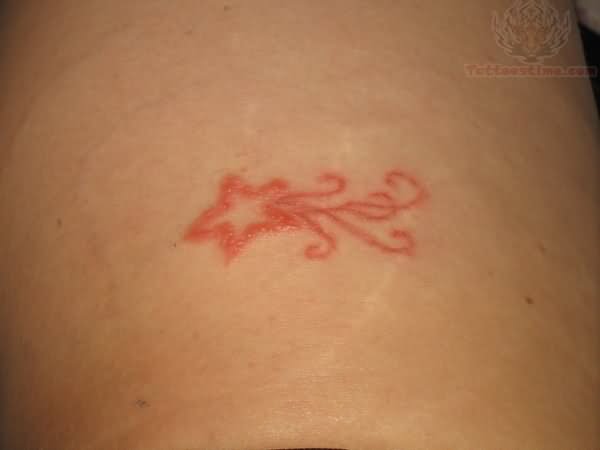 Tiny Star Scarification Tattoo