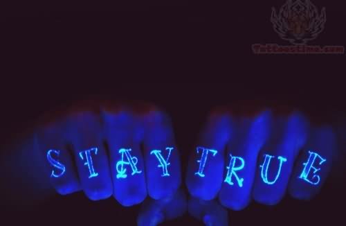 Star True Fingers UV Tattoos