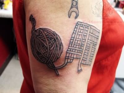 Spanner And Yarn Tattoo