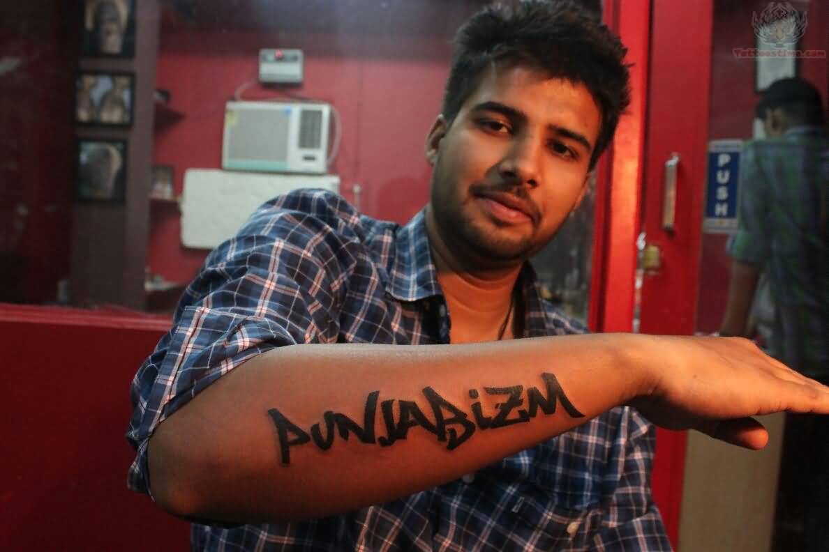 Punjabizm Tattoo On Right Arm