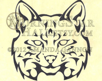Tattoo Design Of Lynx Head