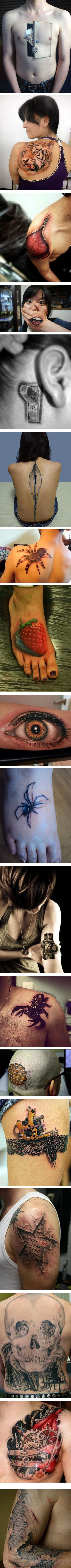 Optical Illusion Tattoos Picture Collection