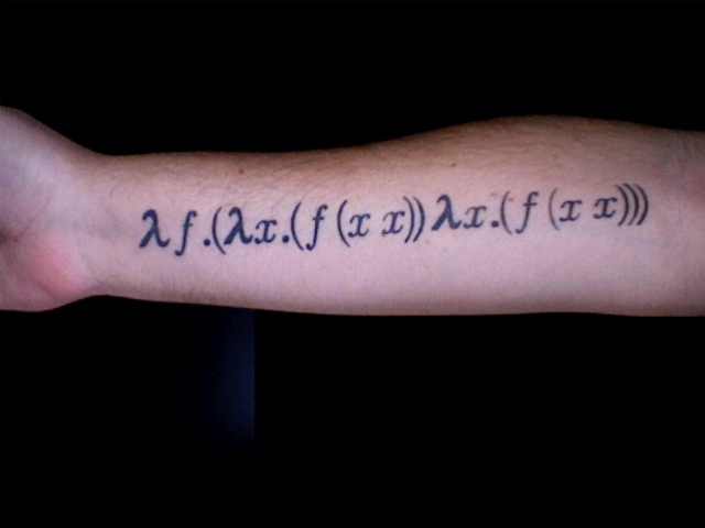 Right Arm Mathematical Tattoo