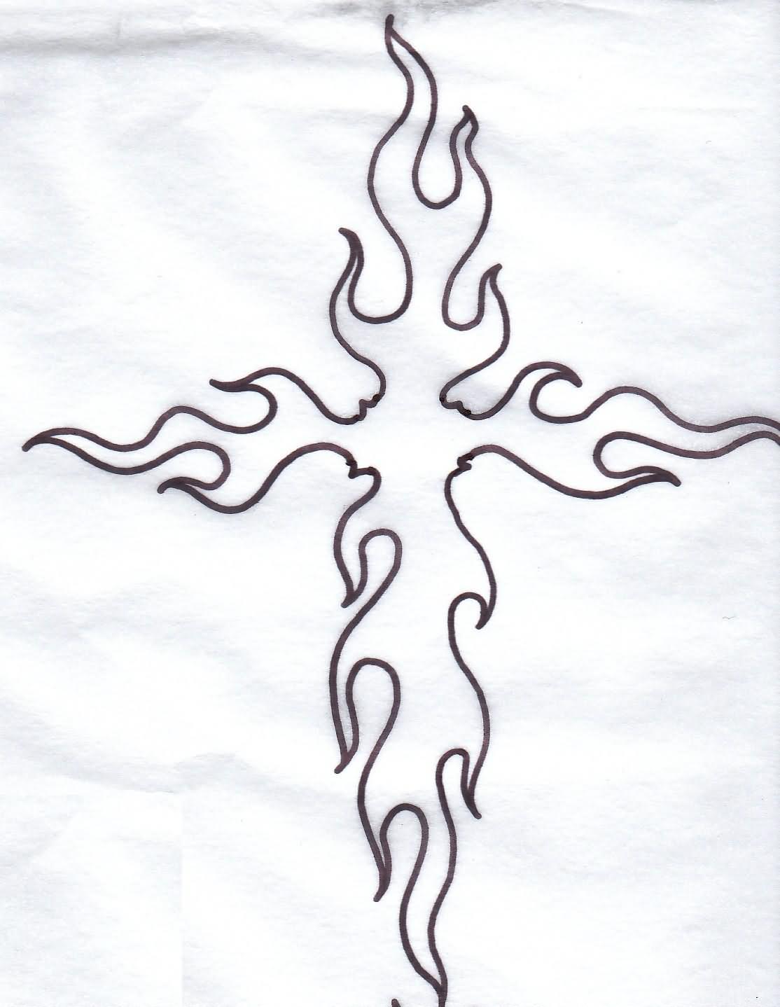 Cross Tattoo Design