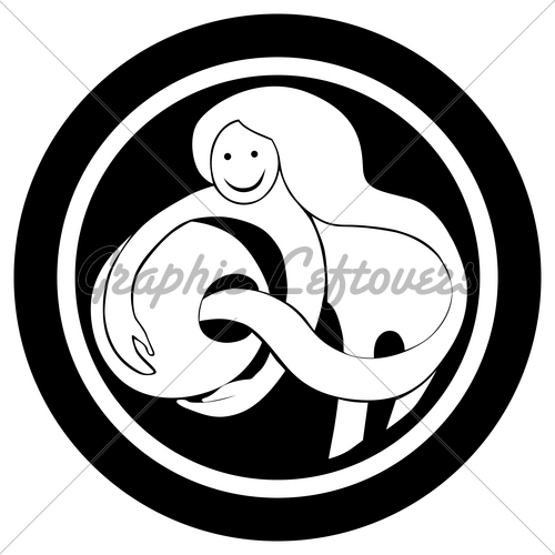 Zodiac Sign Aquarius Tattoo Design