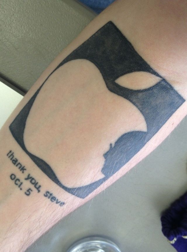 Thank You Steve – Memorial Apple Tattoo