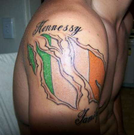 Hennessy Map On Shoulder