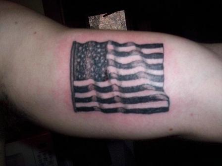International Flag Black Tattoo Design