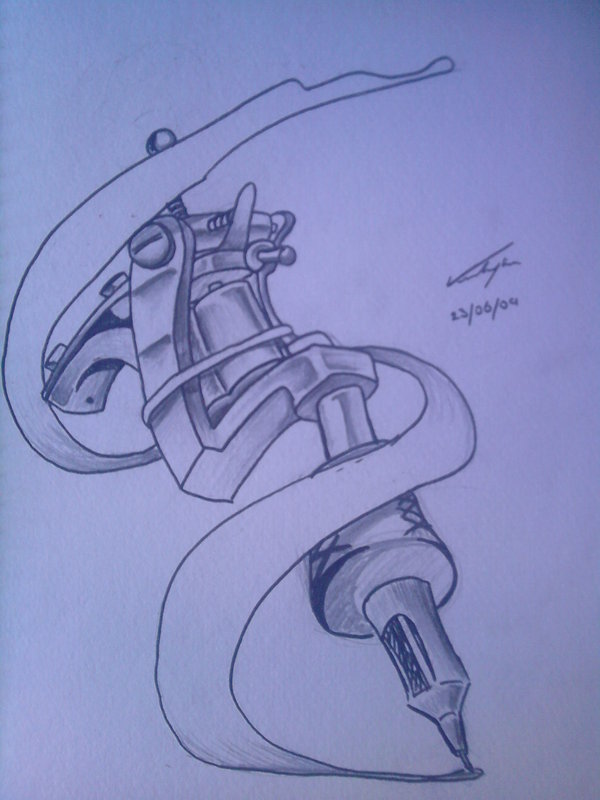 Tattoo Machine Gun Tattoo Design