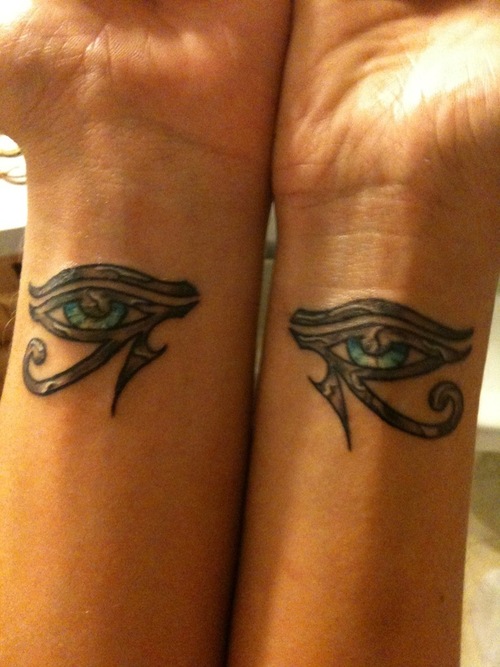 Horus Eye Tattoos On Forearm