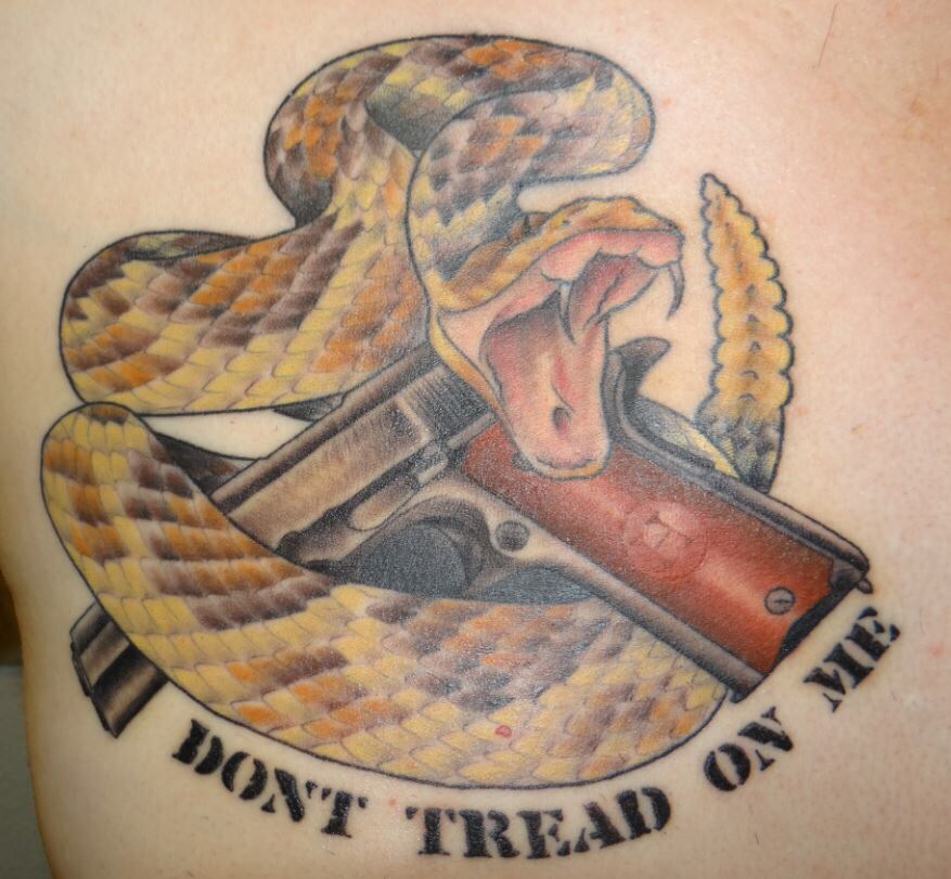 Don’t Tread On Me – Snake and Gun Tattoo