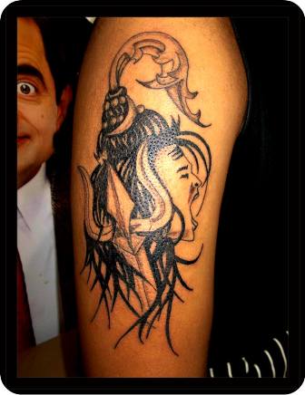 Lord Shiva Tattoo On Half Sleeve