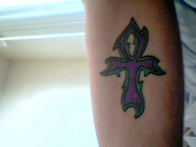 Tribal Ankh Tattoo On Arm