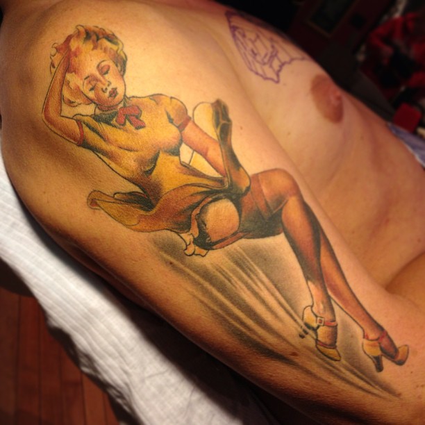 Megan Hoogland Vintage Pin Up Girl Tattoo