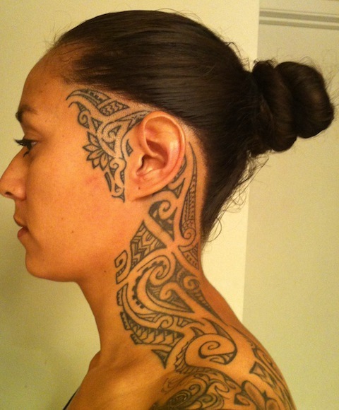 Side Neck Filipino Tattoo