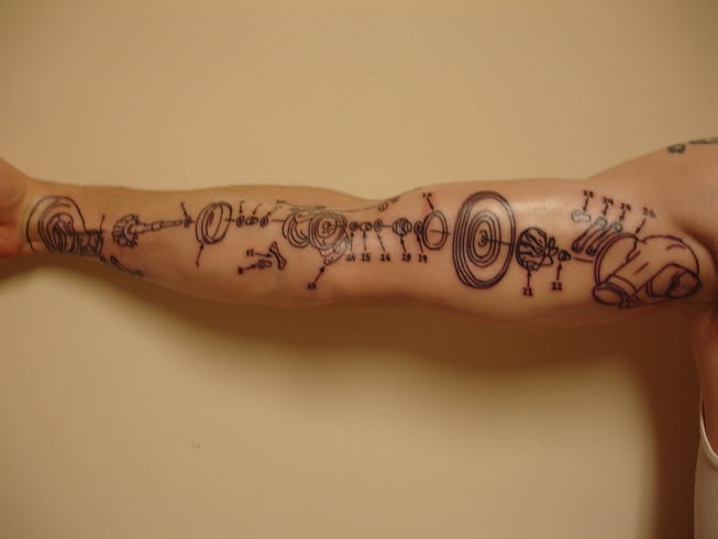 Right Sleeve Turbo Tattoo
