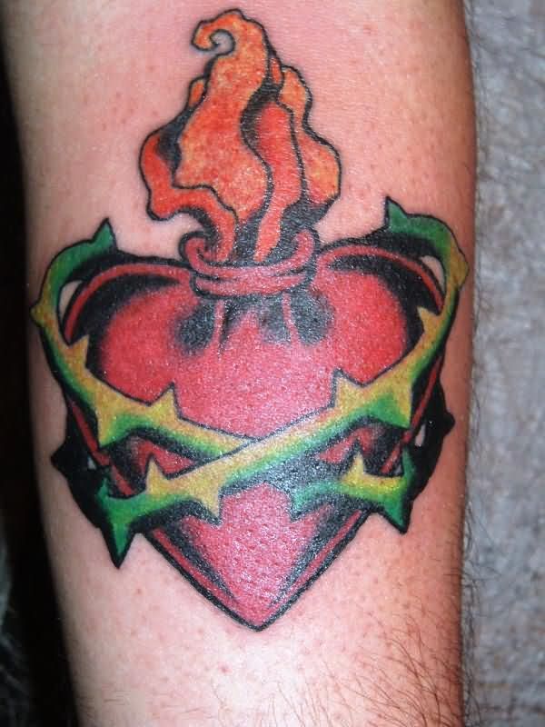 Sacred Heart Mom Tattoo