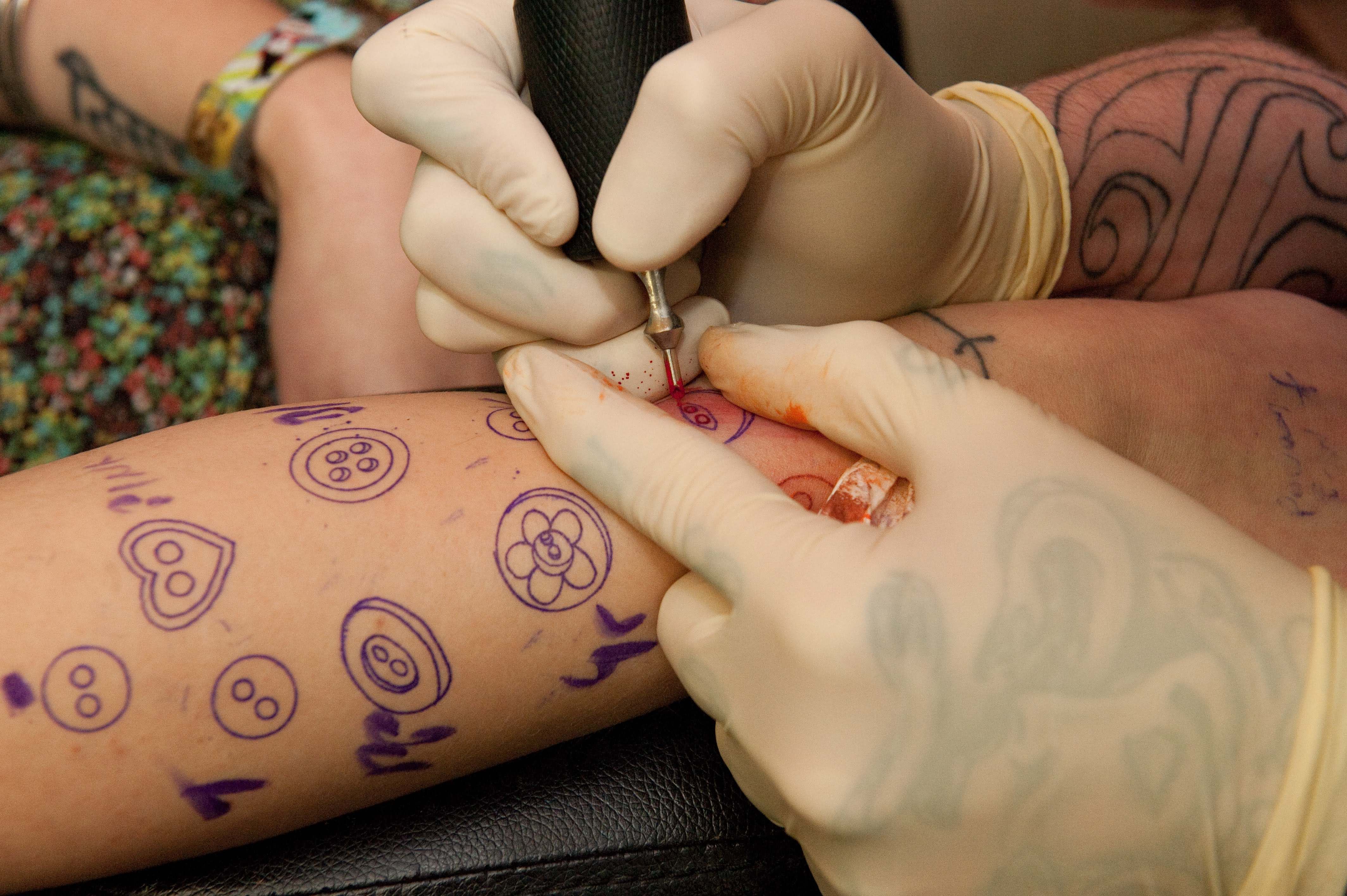 Poppy Tattoos In Process