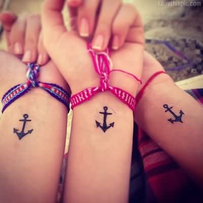 Wrist Anchors Fashion Tattoo