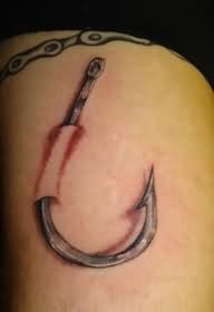 Ripped Skin Hook Occupation Tattoo