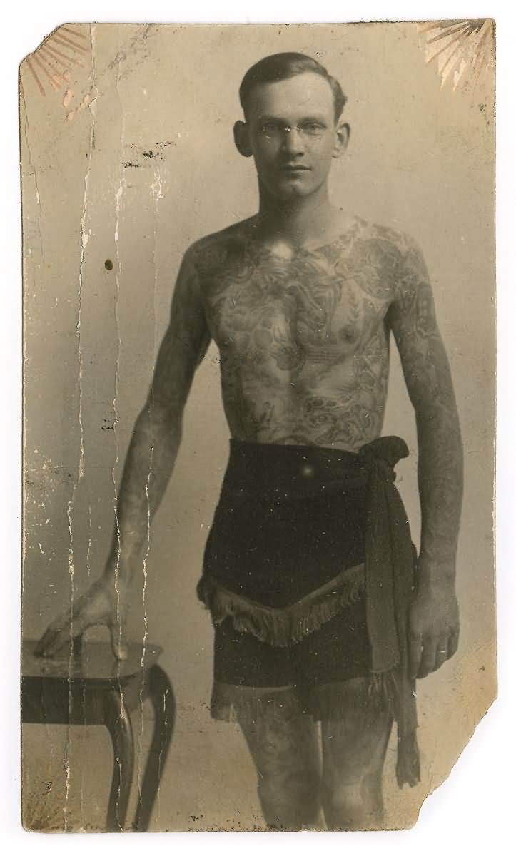 Historical Dietzel Portrait Tattoo Design