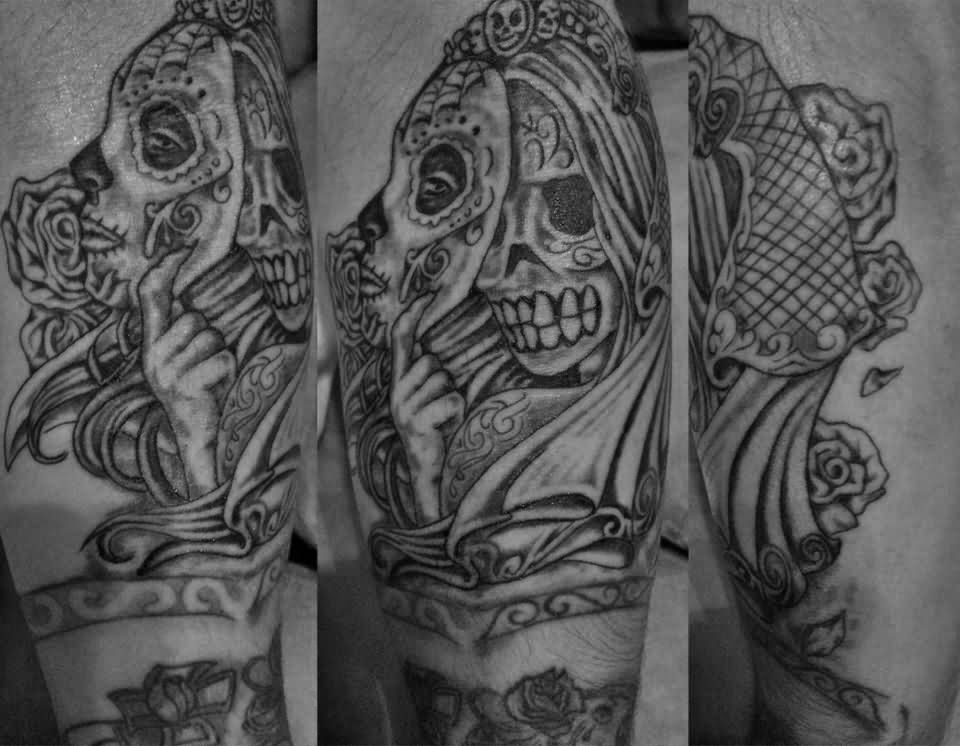 Grey Ink What Lies Underneath Tattoo Design