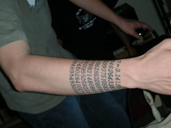 Right Arm Physics Tattoo Design