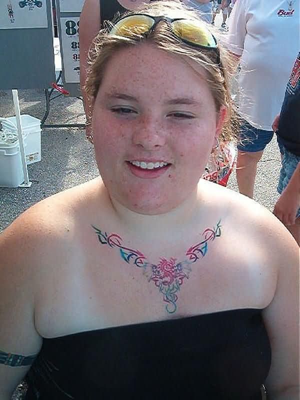 Tribal Necklace Tattoo