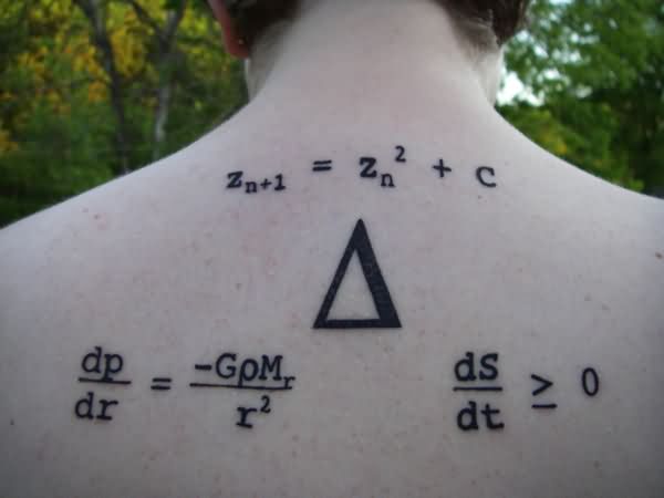 Upperback Physics Tattoo