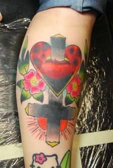 Awesome Cross Tattoo For Arm