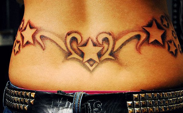 Star Lower Back Tattoo