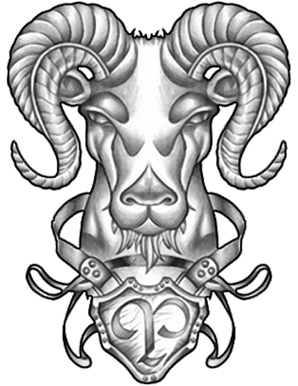 Aries Tattoo Design Sample