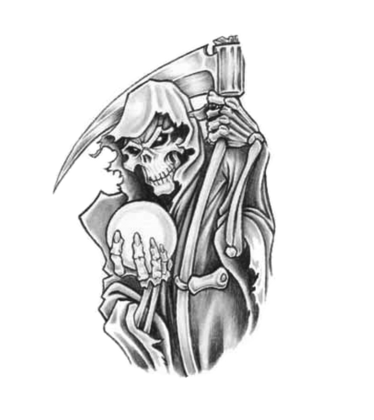 Grim Reaper Death Tattoo Design Idea