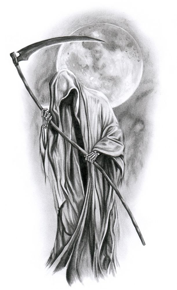 Grim Reaper Tattoo Design By Ca5per