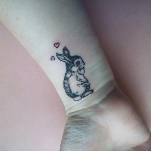 Rabbit Tattoo On Wrist