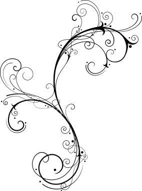 Swirl Vine Tattoo Design Idea