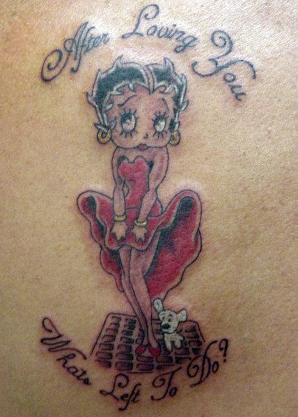 Cool Betty Boop Tattoo