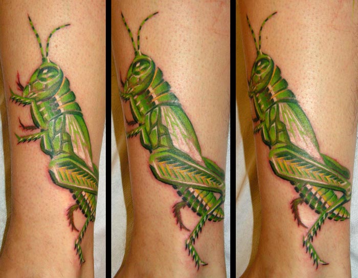 Grasshopper Tattoo Design Idea