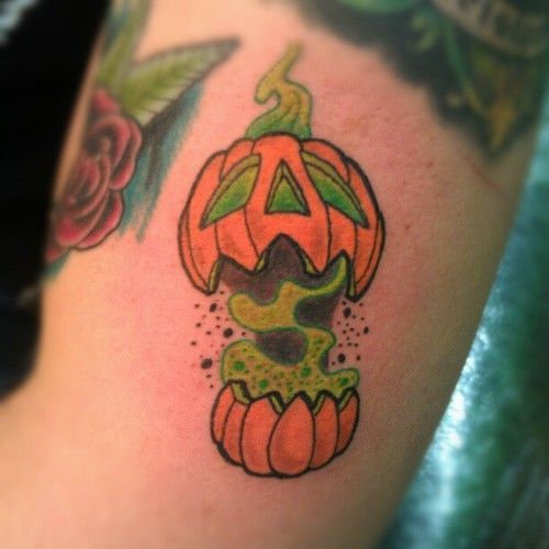 Halloween Pumpkin Tattoo Design